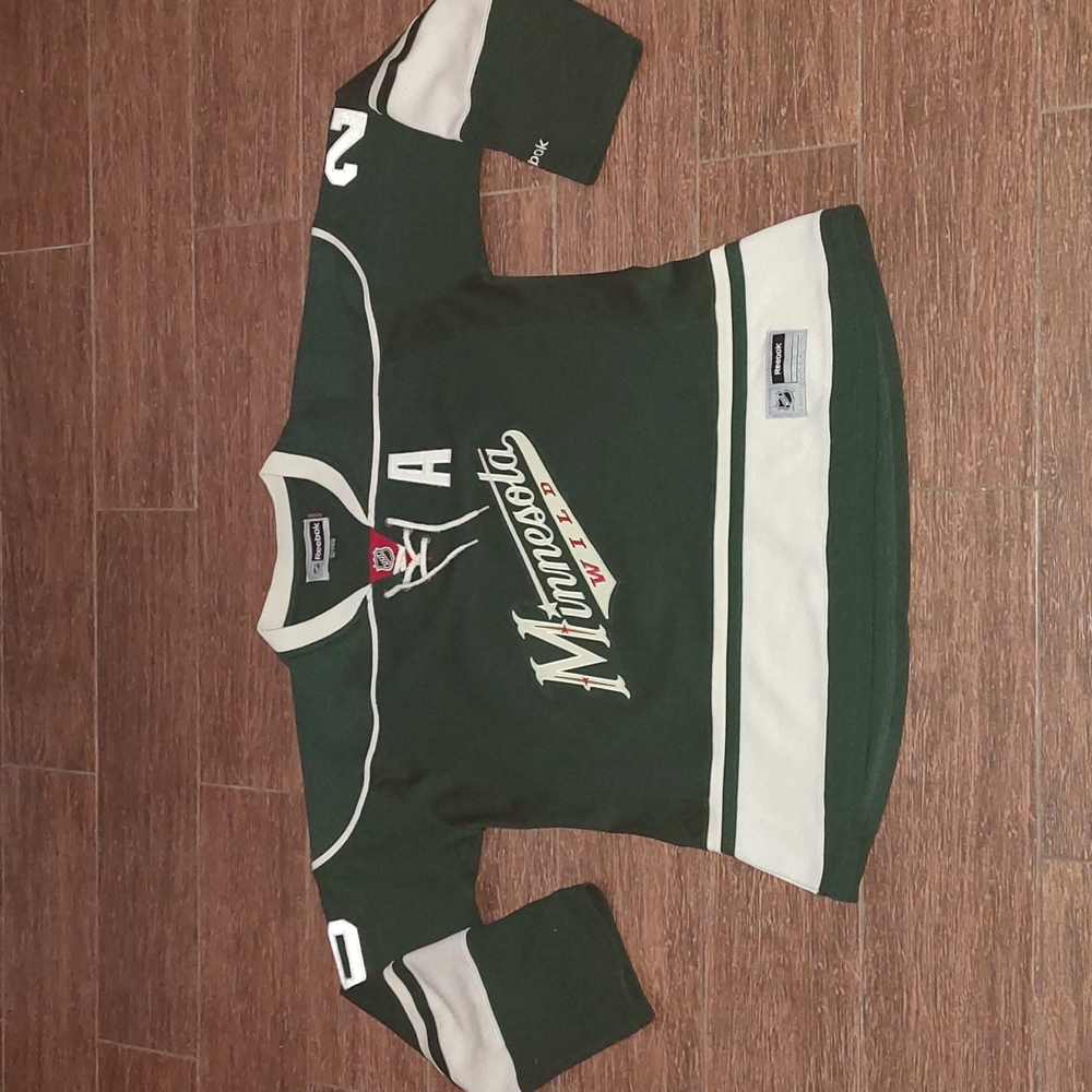 Women Minnesota Wild Jersey Ryan Suter Alternate Premier Reebok Green XL